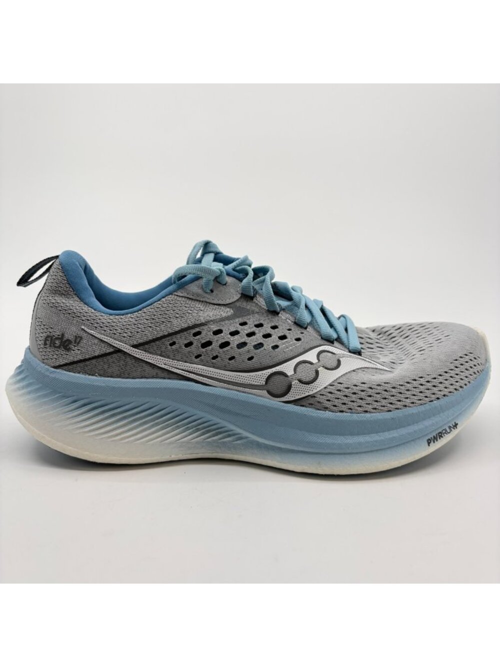 Saucony Ride 17 Womens Size 8.5 Gray Athletic Running Walking Shoes Sneakers